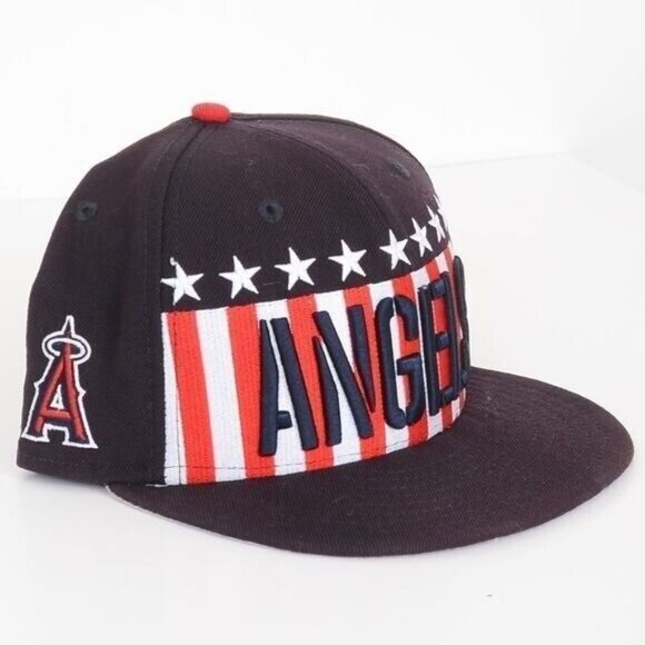 New Era 59Fifty Los Angeles Angels MLB Stars Stripes Limited Edition Fitted Hat - Picture 4 of 8